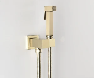 Newly Square High Pressure Solid Brass Bathroom Toilet  Bidet Sprayers Multi-functional Handheld Shattaf Set