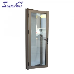 NFRC AS2047 STANDARD Wind Proof Bullet Proof Front Aluminium High Quality Casement Door Interior Swing Aluminum Alloy Steel Mall