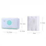 Niaowu 3IN1 Custom label facial cotton pad makeup removal 120pcs thin cosmetic disposable face makeup remover cotton pads N805