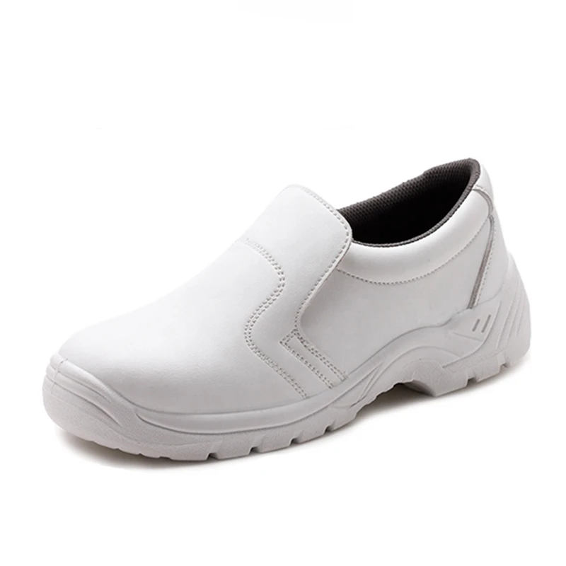 No Lace White Esd Cleanroom Slip On Shoes Chemical Resistant Food Industry Anti Static Medical Hospital Safety Shoes