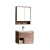 Import No painting solid wooden wall mounted basin cabinet new design bathroom vanity set from China
