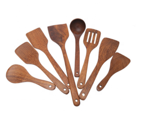 Non-Stick Pan Kitchen Tool Wooden Cooking Utensil Set Cooking Spoons And Spatulas For Cooking Salad