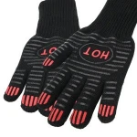 Novelty sublimation long custom silicone rubber baking gloves oven mitts for children funny