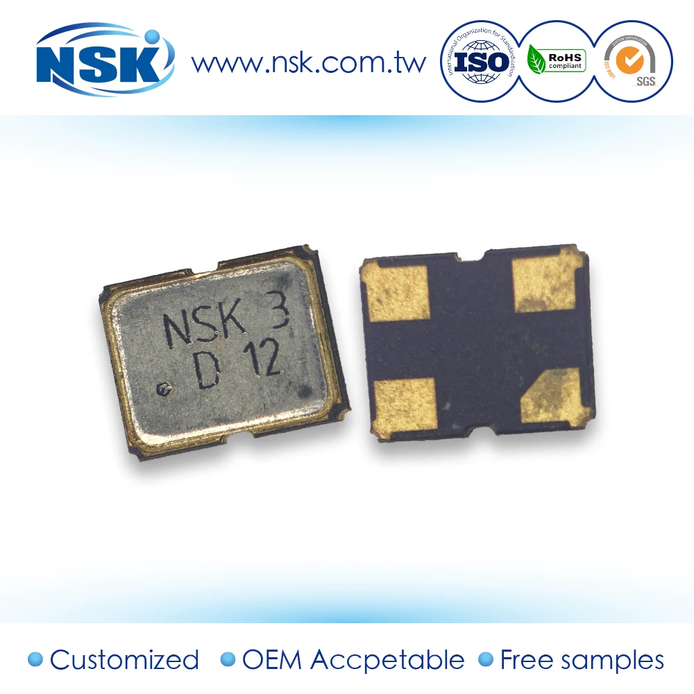NSK Smd Xtal oscillator 2520 NAOL 25.000mhz Crystal Oscillator