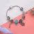 Import NUORO Temperament Hollow Heart Lock Key Glass Beads Chic Women Fashion Jewelry Ethnic Style Dreamcatcher Pendant Bangle Bracelet from China