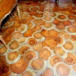 Oak Log end wood floors