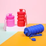 ODM CE ECO Friendly Insulated Feeding Baby Juice Rubber Silicone Water Bottle For Hot Milk Kid Small Brown Square Manufacturer