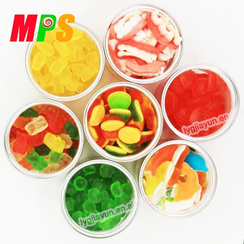 OEM Different kinds mix flavor sweet soft jelly gummy candy factory