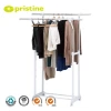 OEM eBay Organizer Double Metal Hanging Clothes Display Racks Factory Manufacturer Home Housewares Storage Laundry