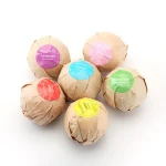 OEM private label organic bath bomb scented foam CBD bath bomb Natural Colorful Bubble Gift Sets