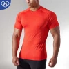 OEM Service Custom Made Elastic Sweaty Sports Top Fitness Mans T-shirts