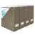 Import Office Accessories Durable Cardboard Brown File Box Magazine Holder Organizer With Metal Label Holder from China