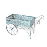 Ornamental Pot Planter Garden Wedding Decoration Flower Stand With Wheel