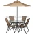 Import Outdoor 6 Piece Folding Patio Dining Furniture Set with Umbrella from China