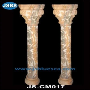 Outdoor Carving Angels Roman Lighted Stone Pillars