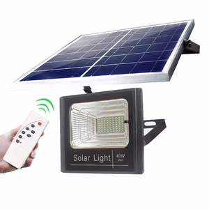 Outdoor High Brightness 40W 60W 100W 200Watt Solar Powered LED Flood Light with Sensor
