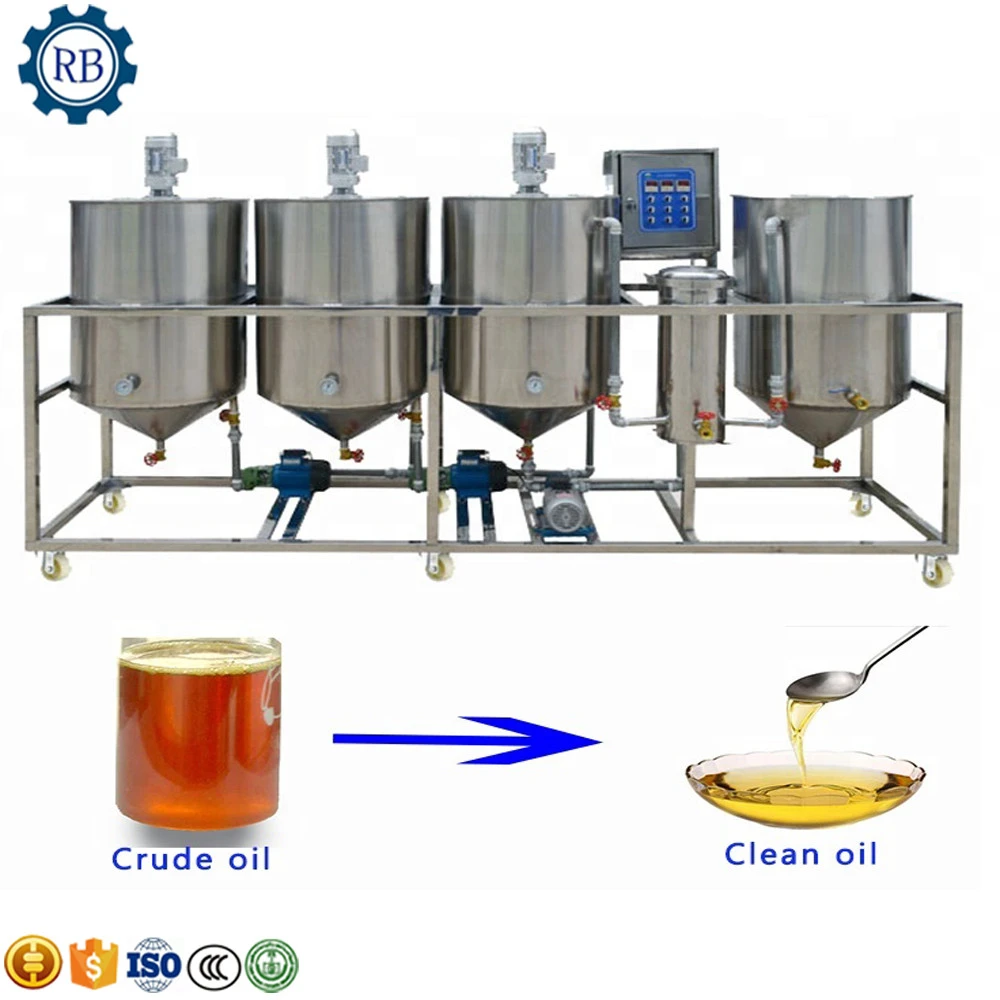 palm oil refine machine/crude oil refining deodorization machine/crude palm coconut oil refinery plant