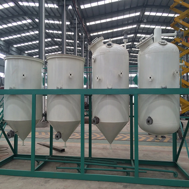 Palm soybean sunflower cooking oil refinery machine