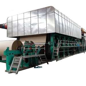Paper Machine Manufacturer Corrugated Cardboard Paper Production Line Brown Carton Kraft Paper Product Making Machine