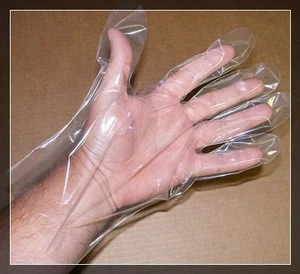 Transparent cleaning gloves