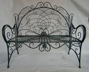 patio furniture factory direct wholesale handicrafts outdoor wrought iron garden park benches
