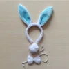Performance accessories bow tie headband three-piece set cosplay rabbit bunny-girl DIY rabbit ears headband