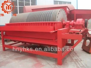 Permanent gauss wet magnetic separator for iron ore processing