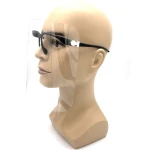 PET Plastic Anti spray  anti oil splash student Face Shield and Glasses Frame Eye Protection for kitchen cooking