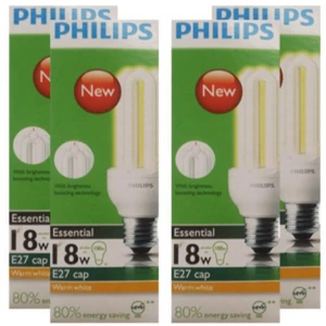 Philips energy-saving bulb 3U 18W standard electronic energy-saving lamp E27 screw warm light / white light