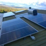 Pitch Tin Metal Roof 50kw Solar Mounting Tracker Structure