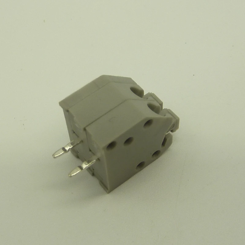 Plastic 3.5mm pitch gray electric spring clamp terminal block