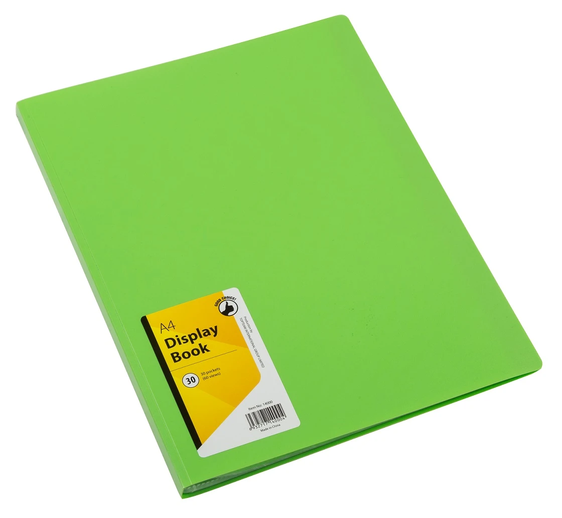 Plastic File Folder PP Clear Display Book