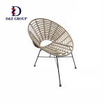 plastic lounge bistro patio bistro set KD outdoor leisure garden wicker rattan metal papasan chair urban furniture
