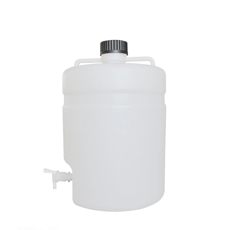 Plastic water bucket 10000ml faucet sealed thickened distilled water bucket acid-resistant small laboratory bucket