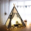 Play Folding Indoor Party Teepee Toy Canvas Castle Indian Kids Tent