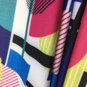 polyester material digital printing swim fabric for custom designs