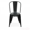 Popular Cheaper Price Black Powder Coating Commercial Furniture restaurant vintage Industrial metal dining chair