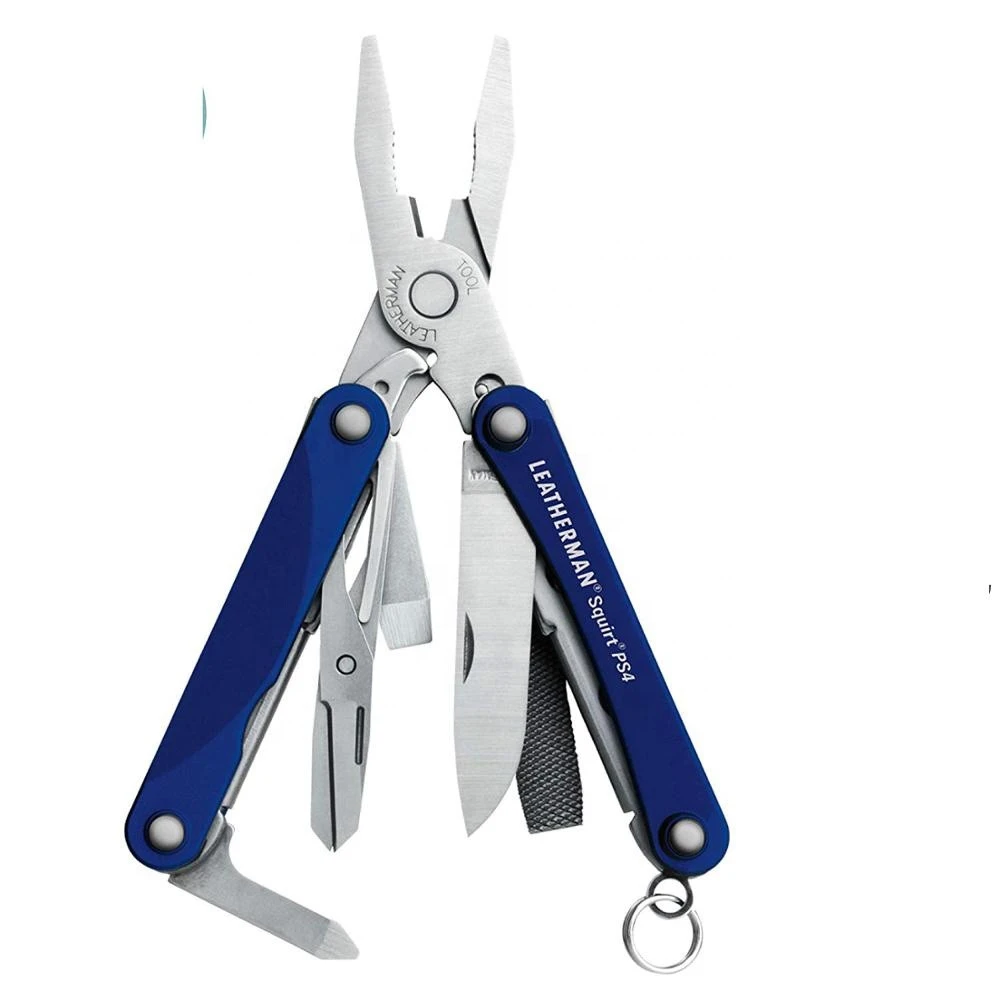 Popular Keychain Multitool with Spring-Action Scissors and Aluminum Handles