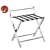 Import Portable Hotel Room Foldable Stainless Steel Chrome Luggage Rack For Bedrooms from China