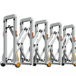 Portable traffic road safety retractable parking Alunimum  barrier QG-Z1701