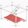 Portable truss aluminum lighting truss display mobile dj booth stands roof truss for exhibition