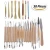 Import Pottery Clay Sculpture Carving Modelling Ceramic Wooden Tool Kit DIY Craft from China