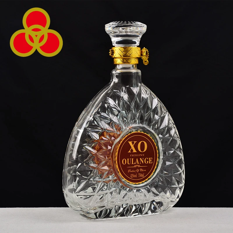 Premium luxury XO/brandy glass bottle  bottle wholesale 750ml