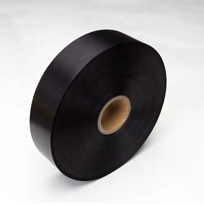 Printed fabric satin barcode printer transfer printing polyester black fabric satin ribbon ribbon