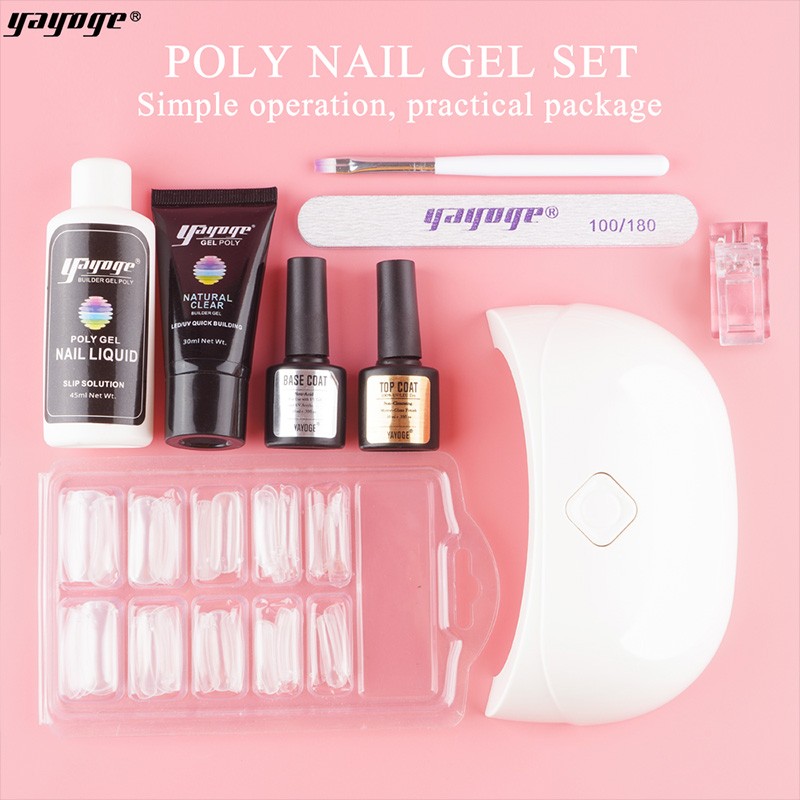 Private Label OEM Nail Art UV Gel Kits cheap acrylic Tool Brush Remover File Pusher Nail Tips Glue Acrylic Set Factory Price