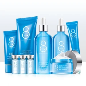 Private Label 100%Organic Skin Care Set Natural Moisturizing Brightening Oem Face Care Rejuvenating Lightening Skincare Set New