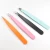 Import Private Label Pointed/Slanted Head Stainless Steel Eyebrow Tweezers With PU Box Case from China