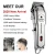 Import Professional All-metal Hair Clipper LCD Cordless Hair Trimmer for Men Hair Cutter Machine Kemei 1996 from China