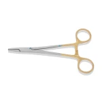 Professional Medical Crile Wood Needle Holder TC 15cm Tungsten Carbide Straight Serrated  Stainless Steel Surgical Instruments