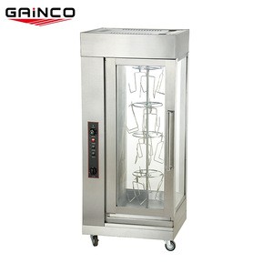 Professional mini gas vertical rotisserie for whole pig, chicken rotisserie machine gas